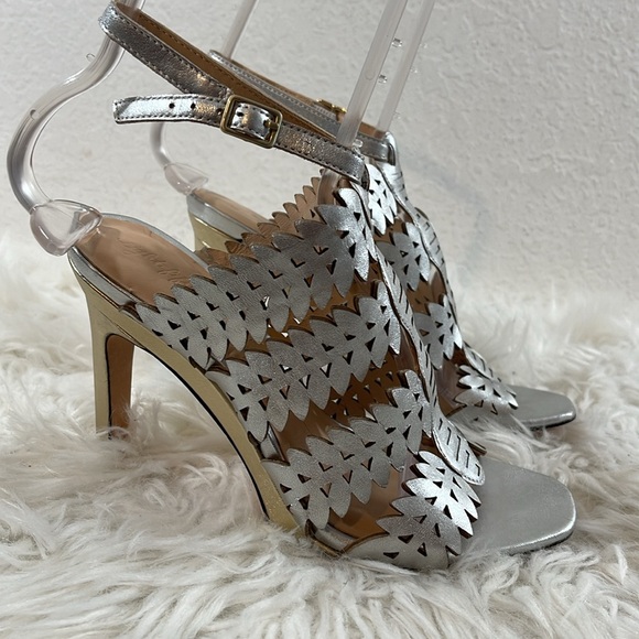 Eight Fifteen Silver & Gold Amazing Heels! Size 7 WORN BY CELEBRITIES - Picture 4 of 16